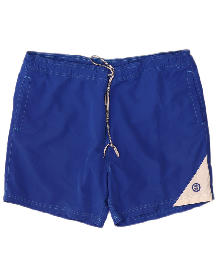 Shorts de natação masculino Sergio Tacchini 2XL azul colorblock poliéster