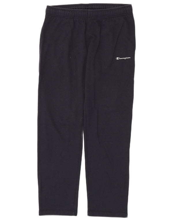 Champion Mens Tracksuit Trousers Large  Navy Blue Cotton