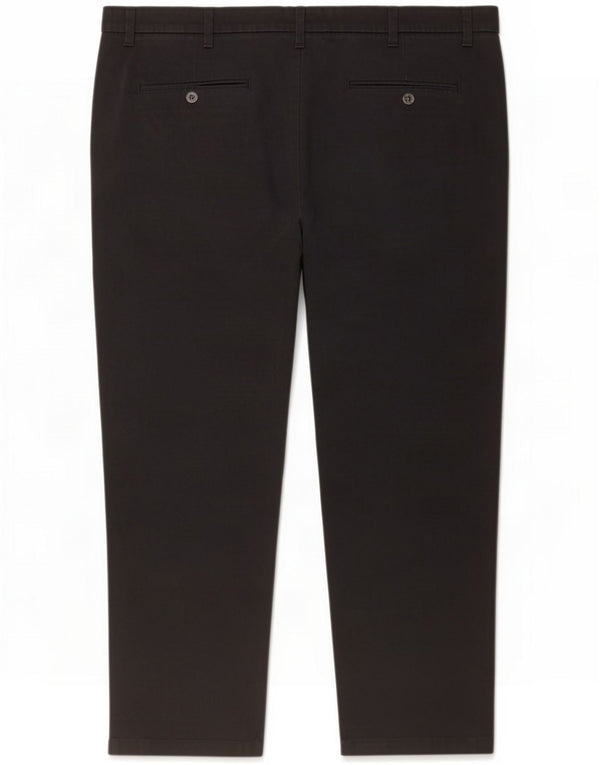 Marks & Spencer Mens Straight Regular Fit Chino Calças W44 L29 Preto