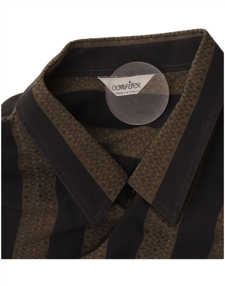 Camisa masculina VINTAGE XL listrada cinza