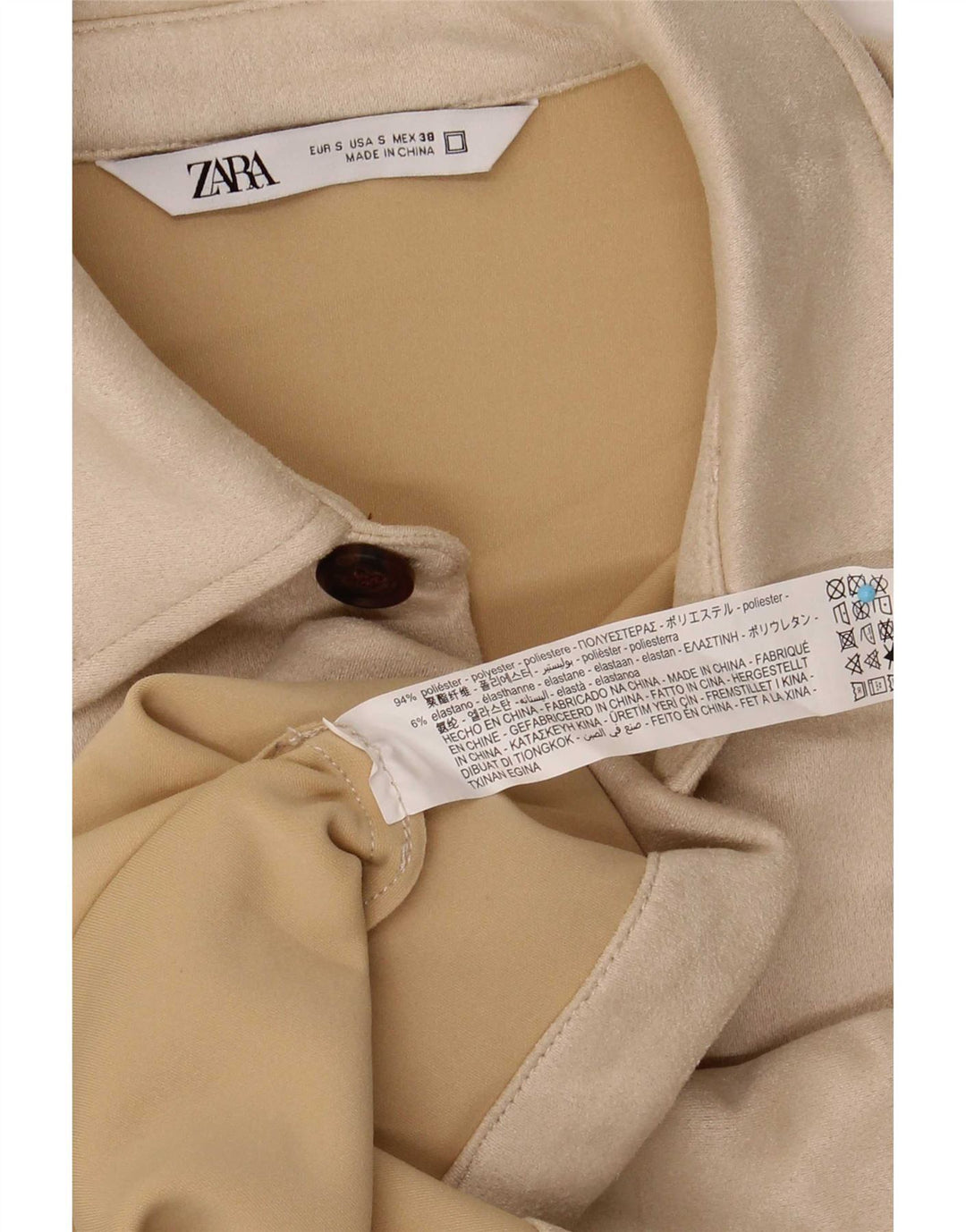 Jaqueta bomber masculina Zara UK 36 pequena poliéster branco