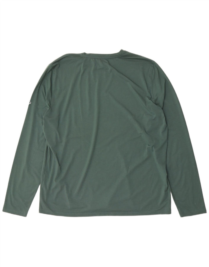 Mammut Mens Graphic Top Manga Longa 2XL Poliéster Verde