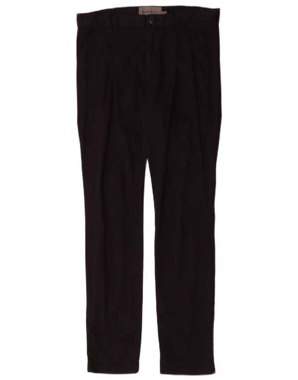 Calvin Klein Mens Slim Chino Trousers W31 L32 Black Cotton
