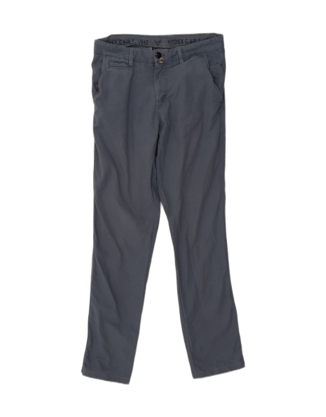 AVIREX Mens Slim Chino Trousers W31 L30 Blue Cotton Vintage Avirex and Second-Hand Avirex from Messina Hembry 