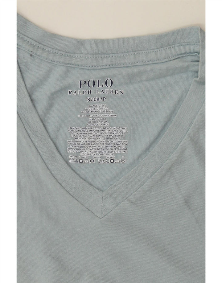 POLO RALPH LAUREN Womens Classic Fit T-Shirt Top UK 10 Small Blue Cotton Vintage Polo Ralph Lauren and Second-Hand Polo Ralph Lauren from Messina Hembry 