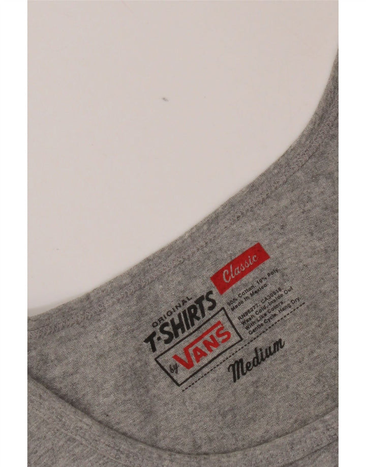 Vans Masculino Classic Fit Graphic Vest Top Médio Cinza Algodão