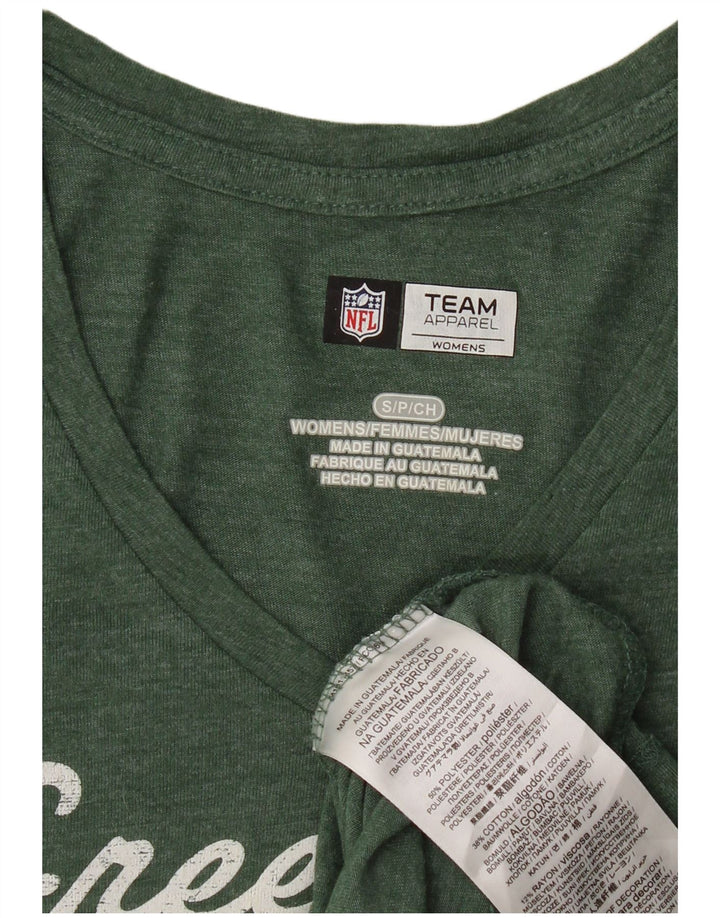 NFL TEAM APPAREL Camiseta feminina Packers Graphic Top Reino Unido 10 Pequeno Verde