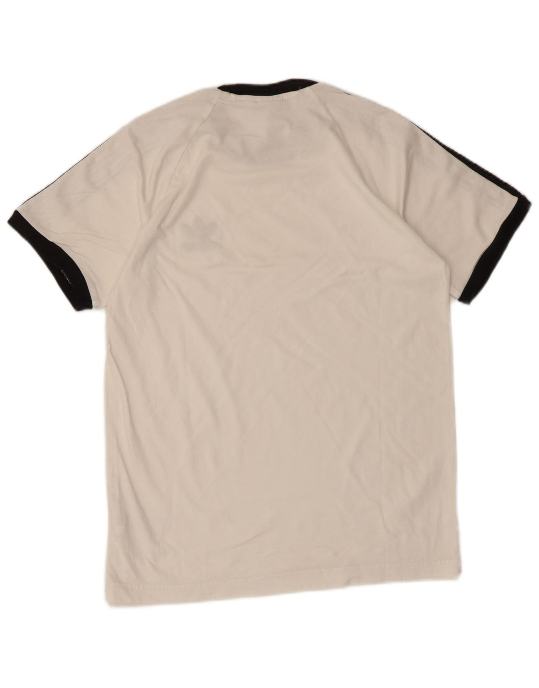 Adidas Mens T-Shirt Top Pequeno Algodão Branco