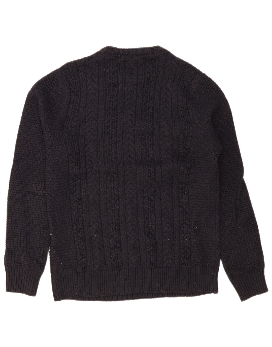 Zara Suéter masculino com gola redonda médio azul marinho