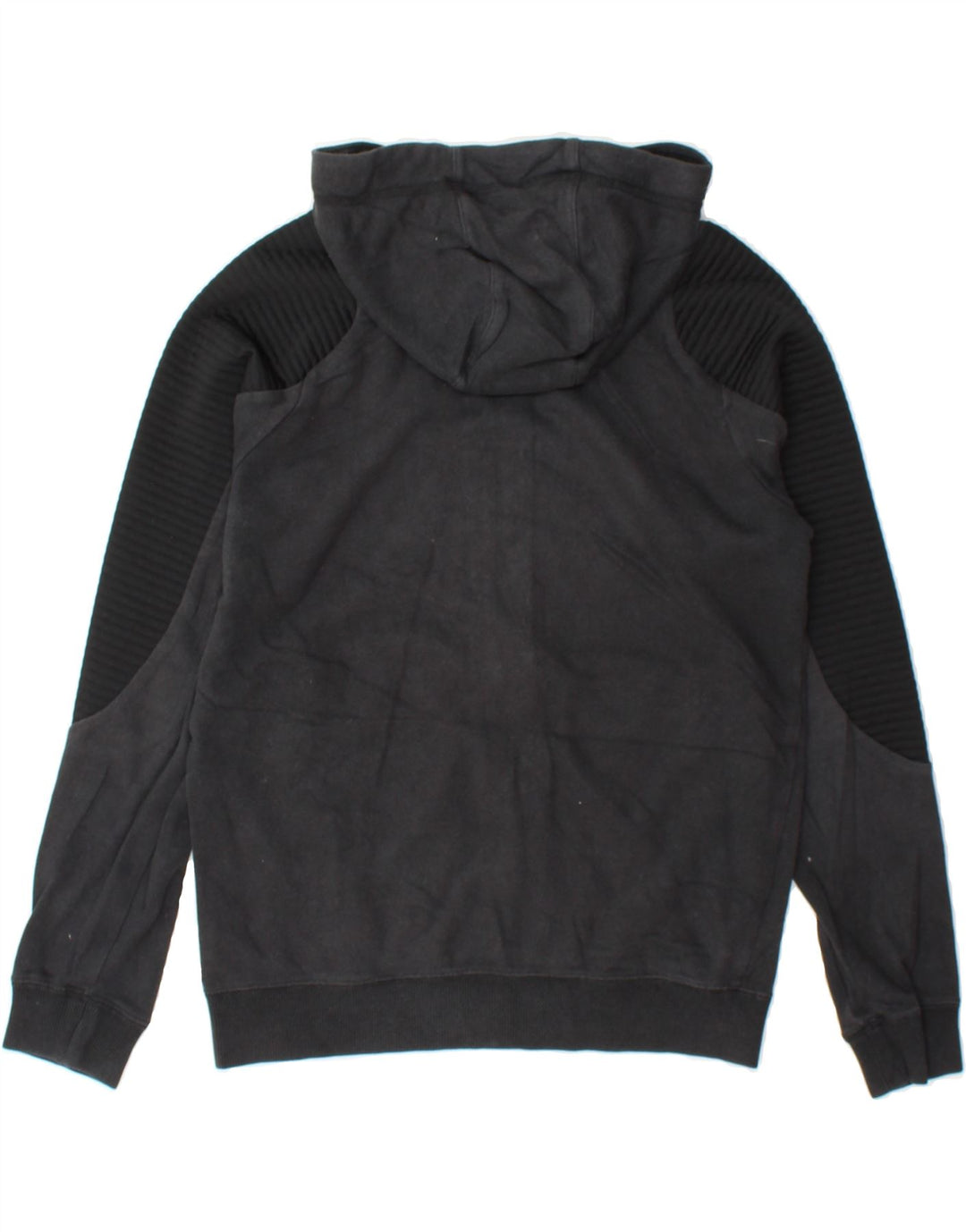 ADIDAS Boys Zip Hoodie Sweater 11-12 Years Black Cotton Vintage Adidas and Second-Hand Adidas from Messina Hembry 