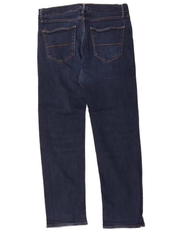 Jeans retos masculinos Marks & Spencer W34 L31 algodão azul marinho