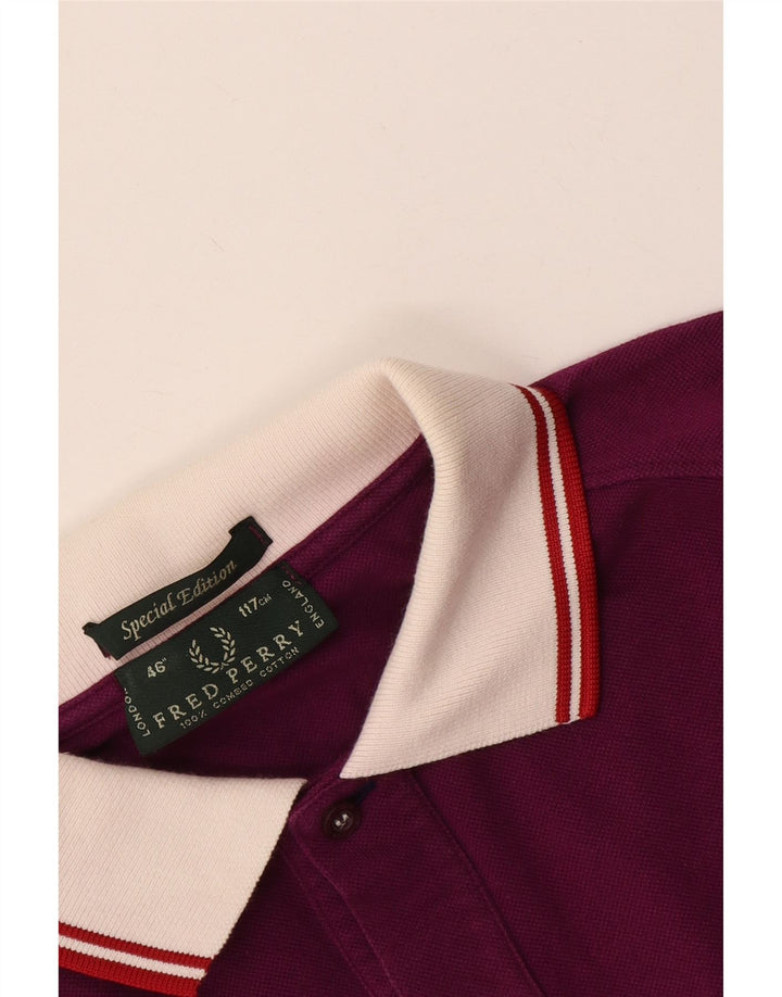 Camisa pólo de rugby masculina Fred Perry edição especial grande listrada marrom