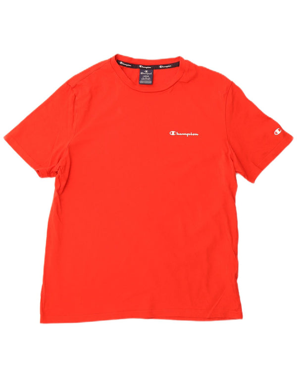 CAMPEÃO Camiseta Masculina Top Grande Algodão Vermelho