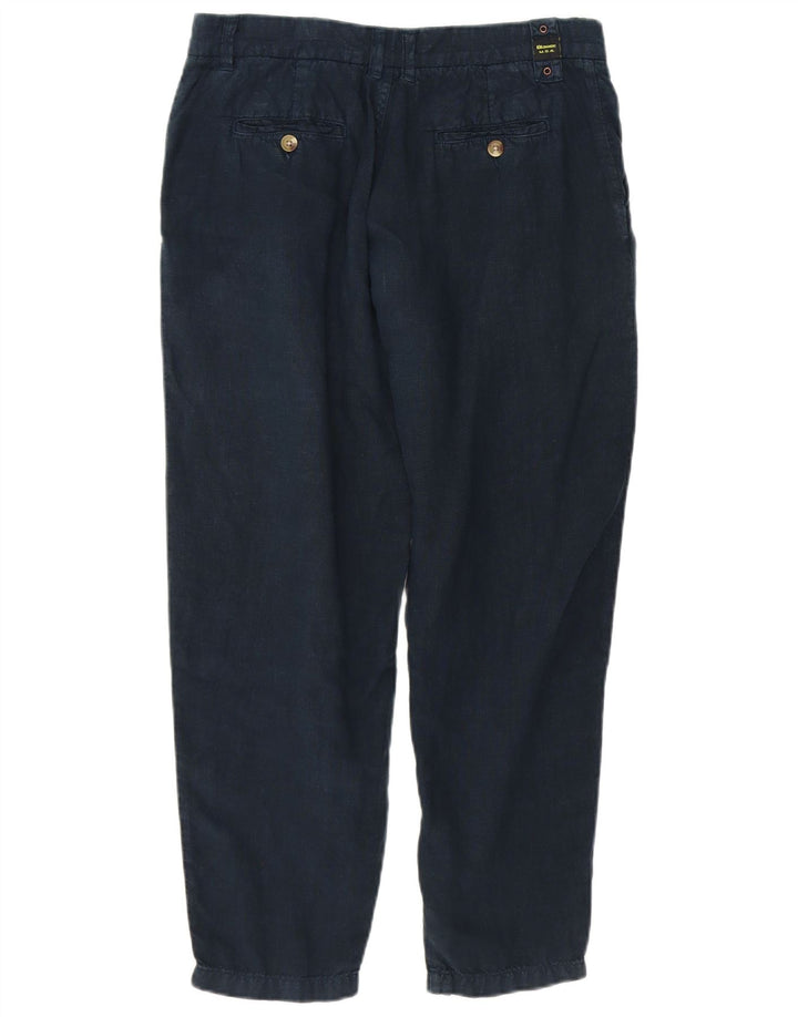 Calça cortada cônica masculina BLAUER W29 L25 azul marinho