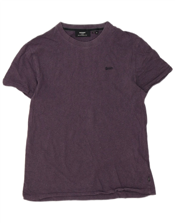 Camiseta masculina Superdry Top médio algodão roxo