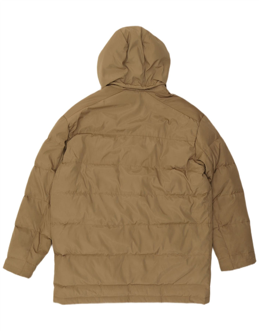 Jaqueta masculina acolchoada com capuz Paul & Shark Reino Unido 42 XL cáqui poliéster