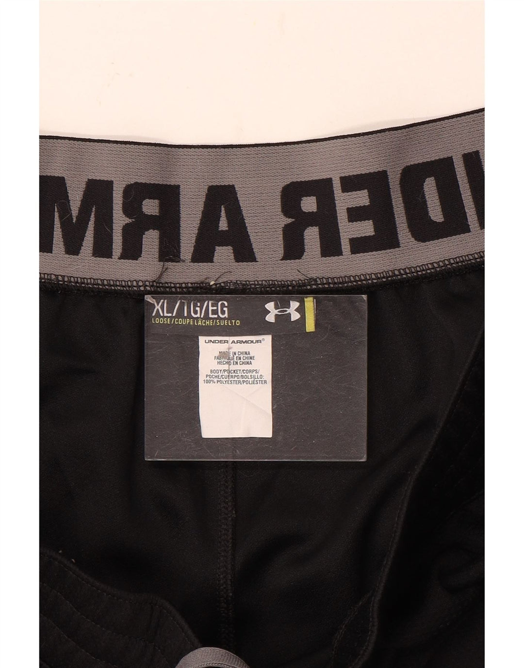 Calça de treino masculina Under Armour XL preto poliéster