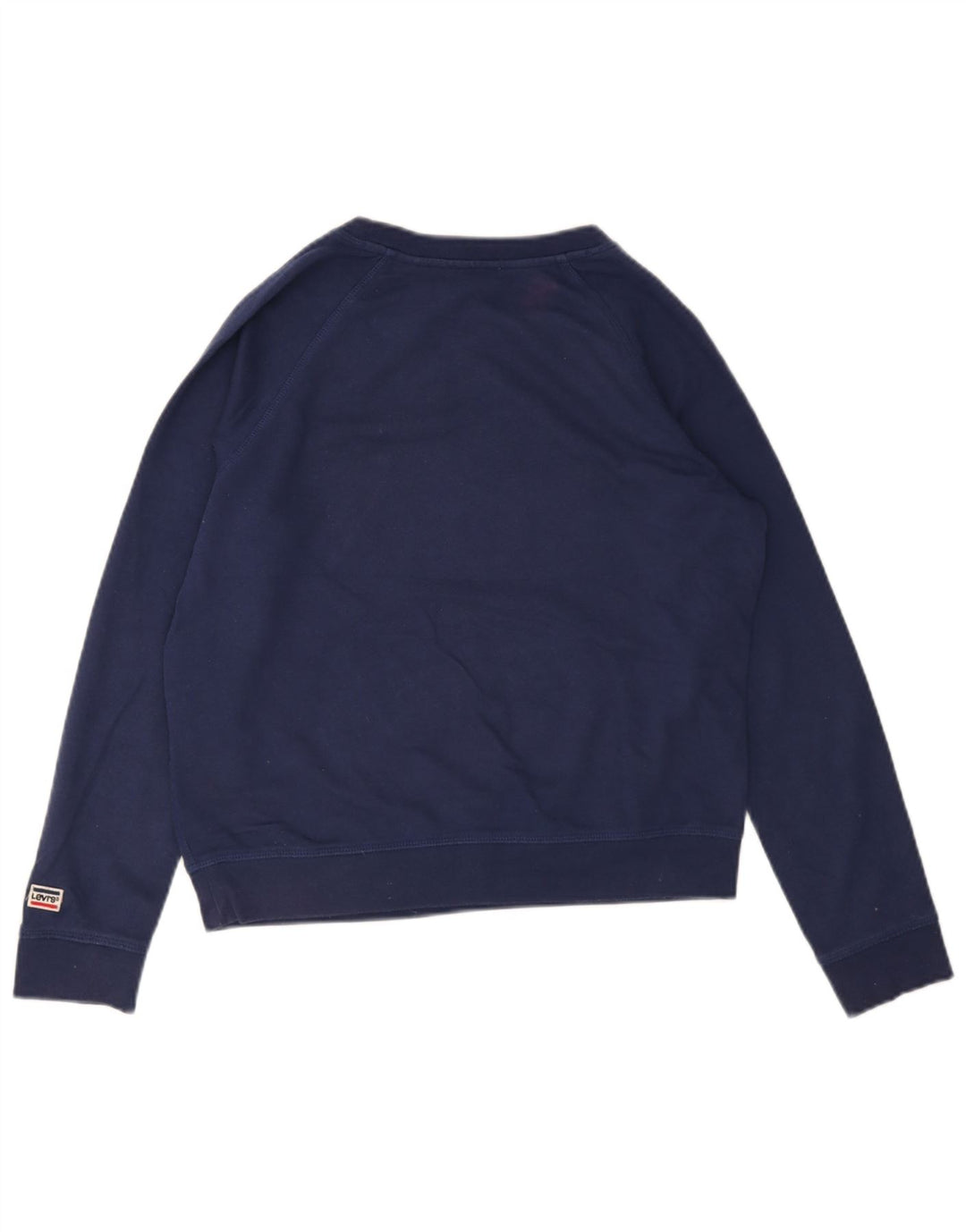 Moletom gráfico feminino Levi's Jumper UK 14 médio azul marinho algodão
