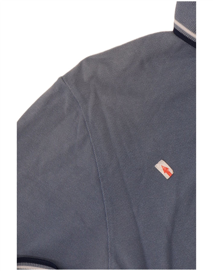Camisa polo masculina Fred Perry algodão azul médio