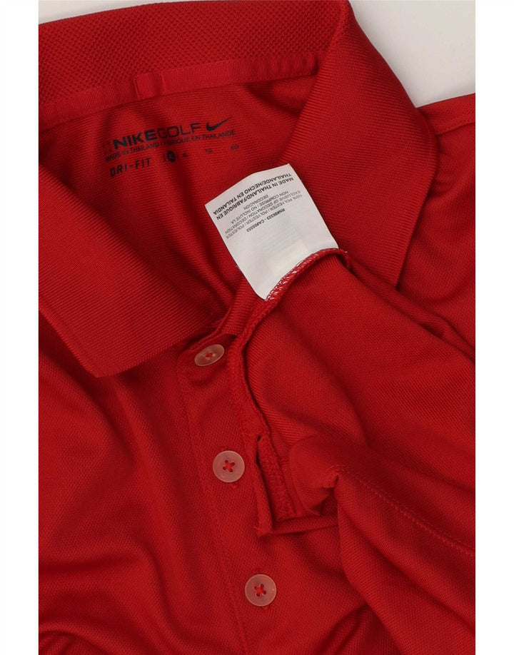 Camisa polo masculina Nike Dri Fit XL poliéster vermelho