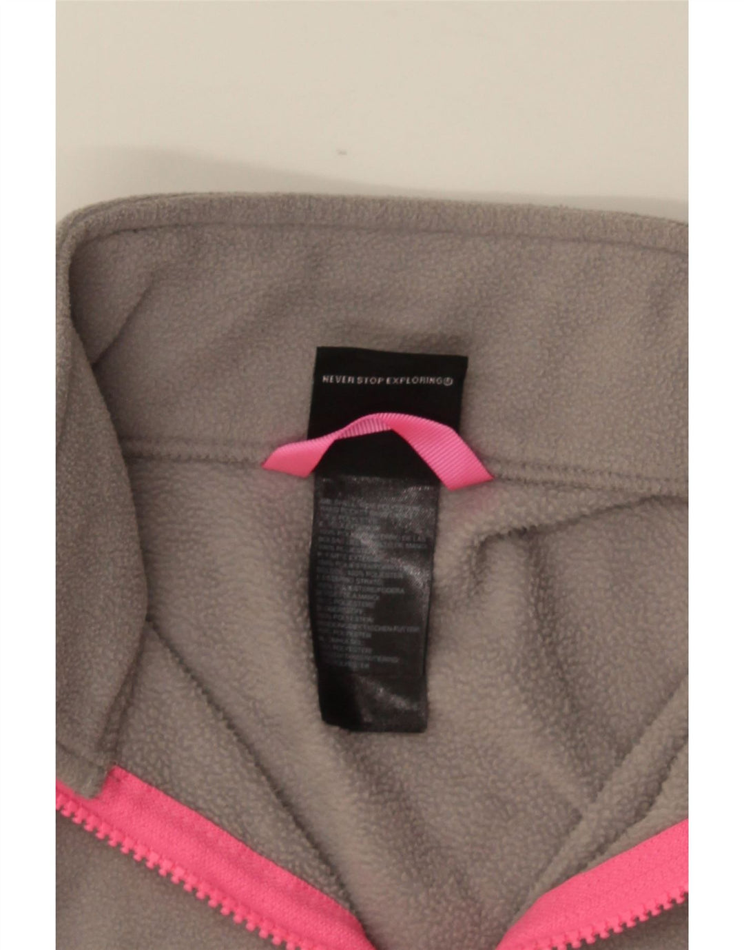 Jaqueta de lã The North Face para meninas 10-11 anos cinza médio manchado