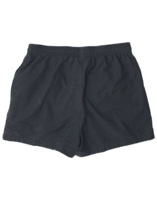 Shorts esportivos masculinos Adidas poliéster cinza médio