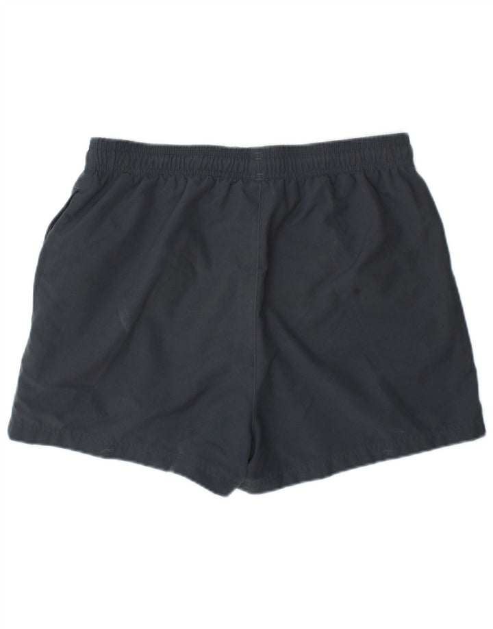 Shorts esportivos masculinos Adidas poliéster cinza médio