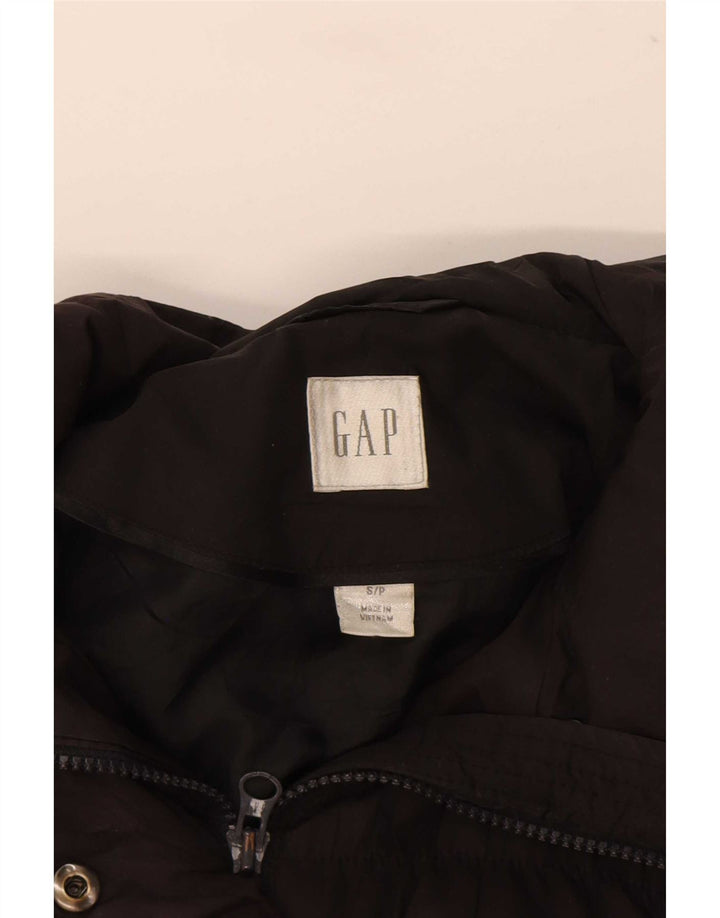 Jaqueta feminina acolchoada com capuz Gap UK 10 pequena preta