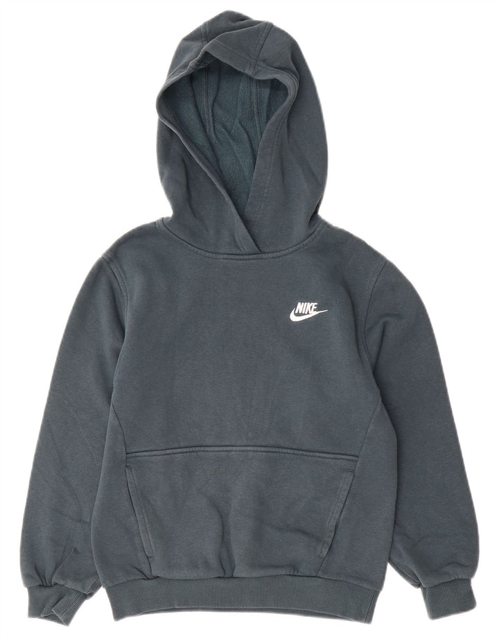 NIKE Meninos Hoodie Jumper 10-11 Anos Médio Algodão Verde