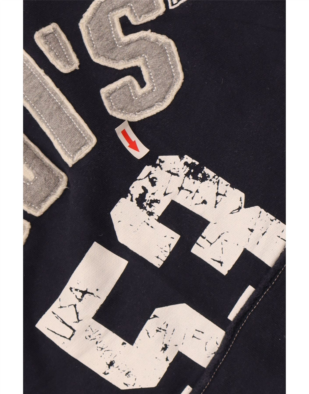 Suéter com capuz gráfico masculino Levi's XL azul marinho