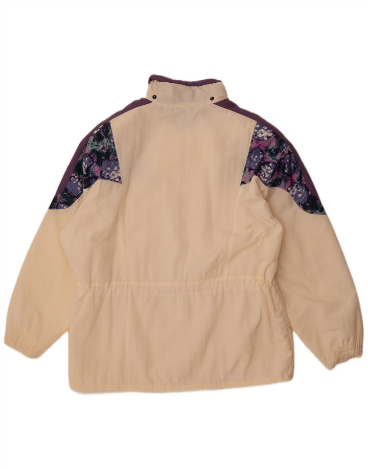 Jaqueta corta-vento feminina Rukka de ajuste solto EU 38 médio branco colorblock