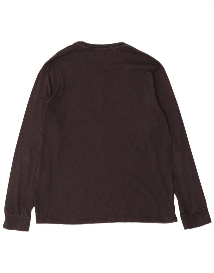 Top gráfico masculino Levi's Standard Fit manga comprida grande algodão preto