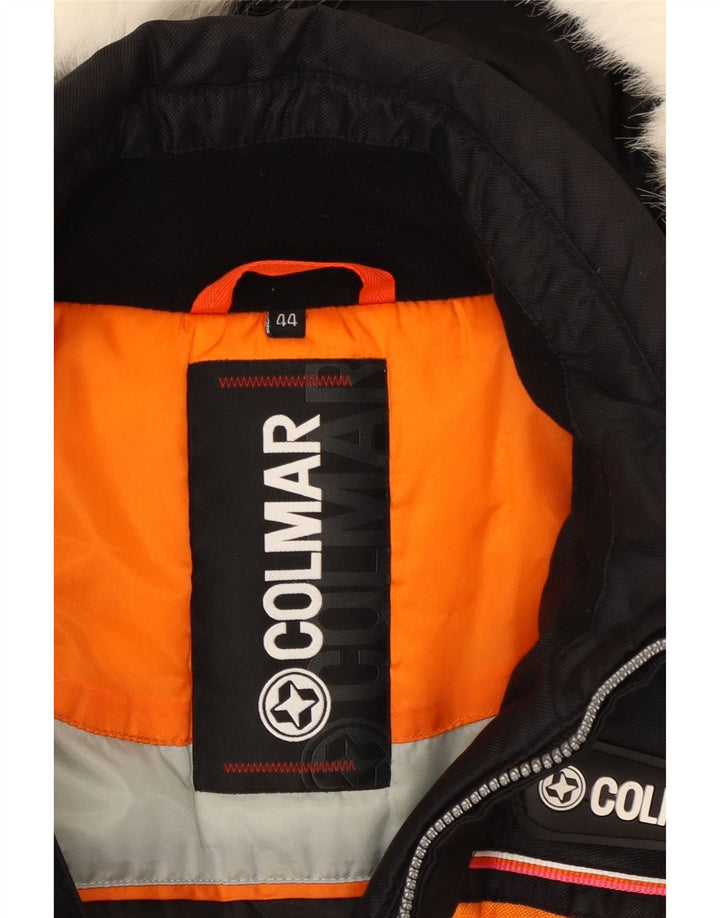 Jaqueta corta-vento feminina Colmar com capuz EU 44 2XL preto colorblock