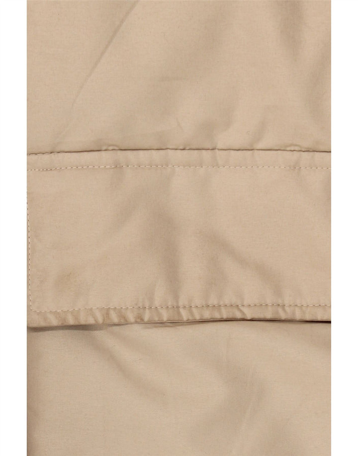 Casaco acolchoado com capuz masculino Fay UK 40 poliéster bege grande