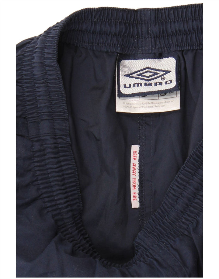 Shorts esportivos masculinos Umbro pequenos poliéster azul marinho