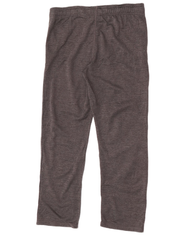 Reebok Mens Graphic Calças de treino cinza médio poliéster