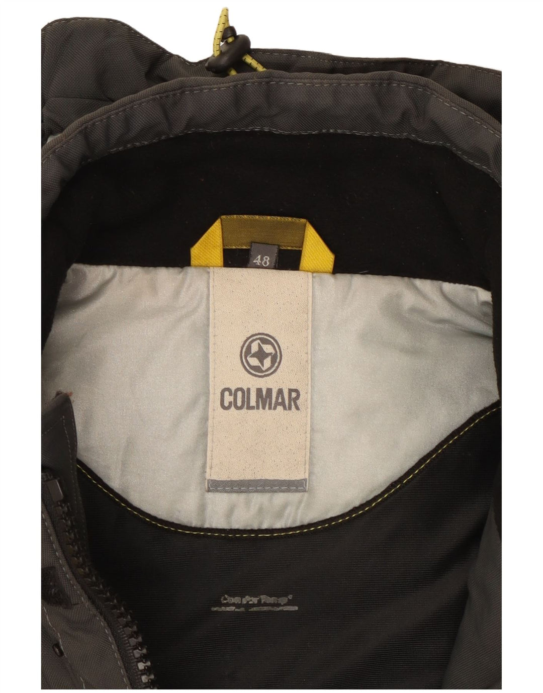 Jaqueta de esqui masculina com capuz Colmar IT 48 cinza médio Colourblock