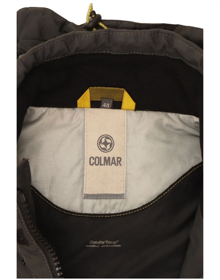Jaqueta de esqui masculina com capuz Colmar IT 48 cinza médio Colourblock