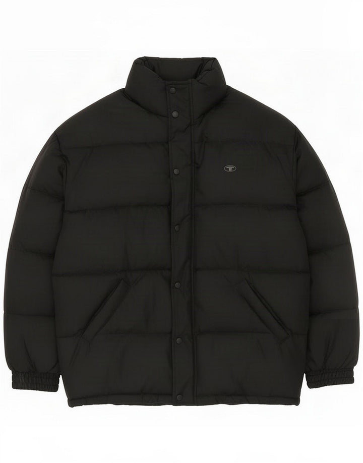 Tom Tailor Jaqueta masculina acolchoada Reino Unido 40 Grande Preto