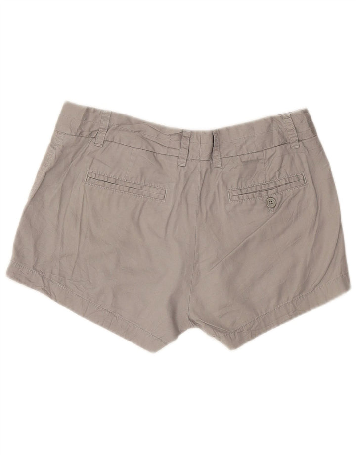 Shorts Chino Feminino Crew US 6 Médio W25 Algodão Cinza