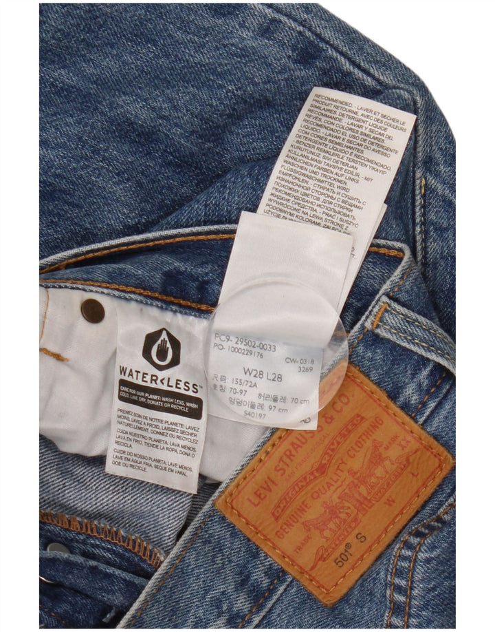 Calça jeans masculina Levi's 501 Straight W28 L28 azul algodão
