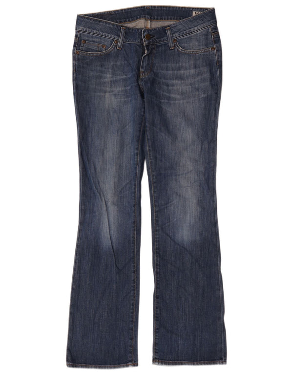 Lee Womens Coral Bootcut Jeans W30 L33 Azul Algodão