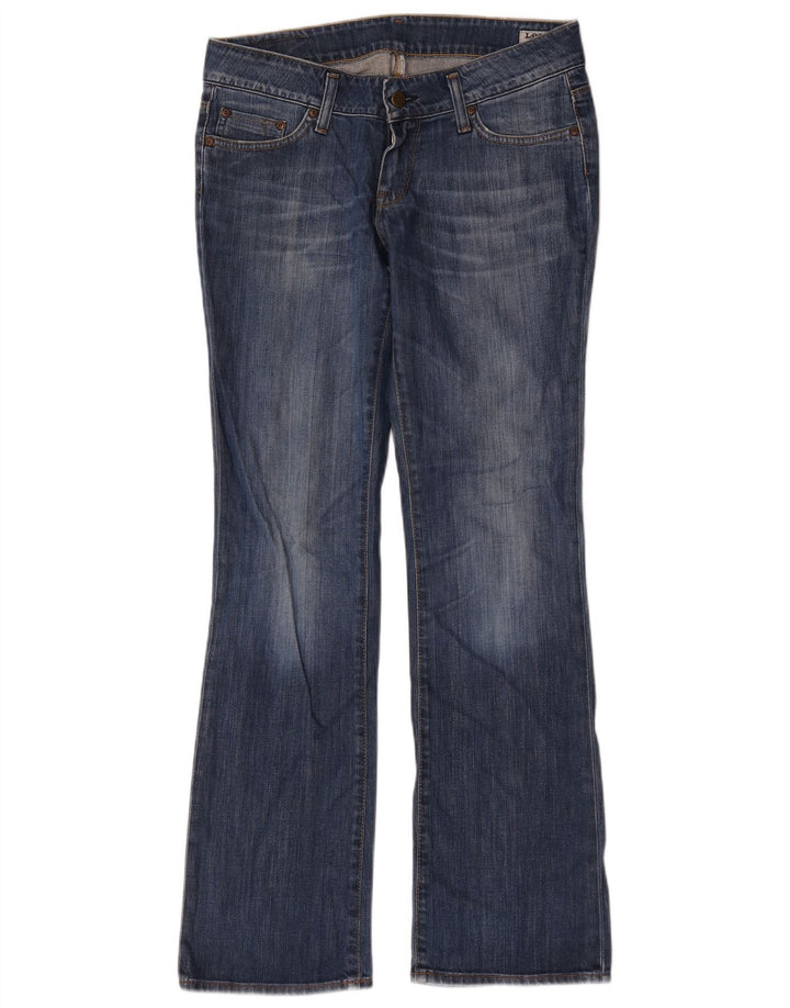 Lee Womens Coral Bootcut Jeans W30 L33 Azul Algodão