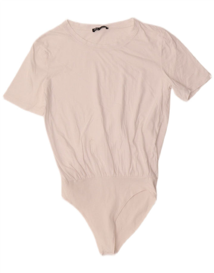 Body feminino ZARA UK 10 pequeno branco