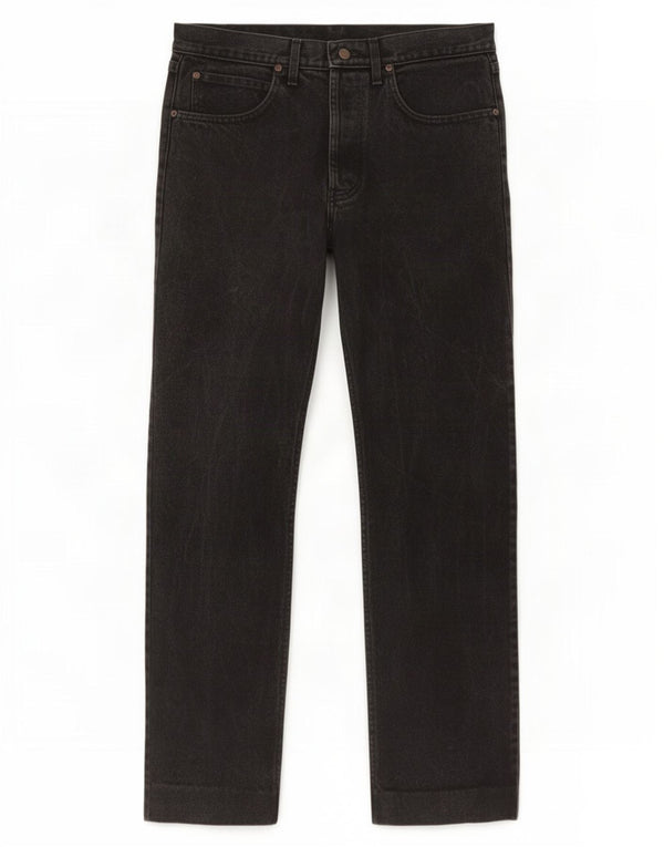 Lee Mens Seattle Straight Jeans W34 L31 Algodão Preto
