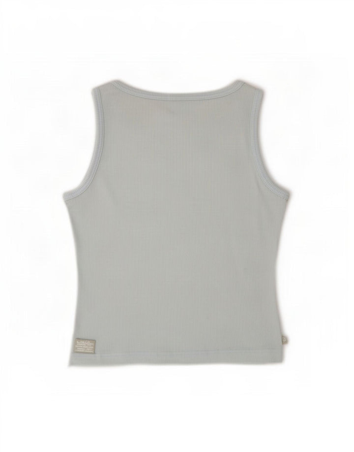 Adidas Womens Vest Top UK 14 Médio Azul Nylon