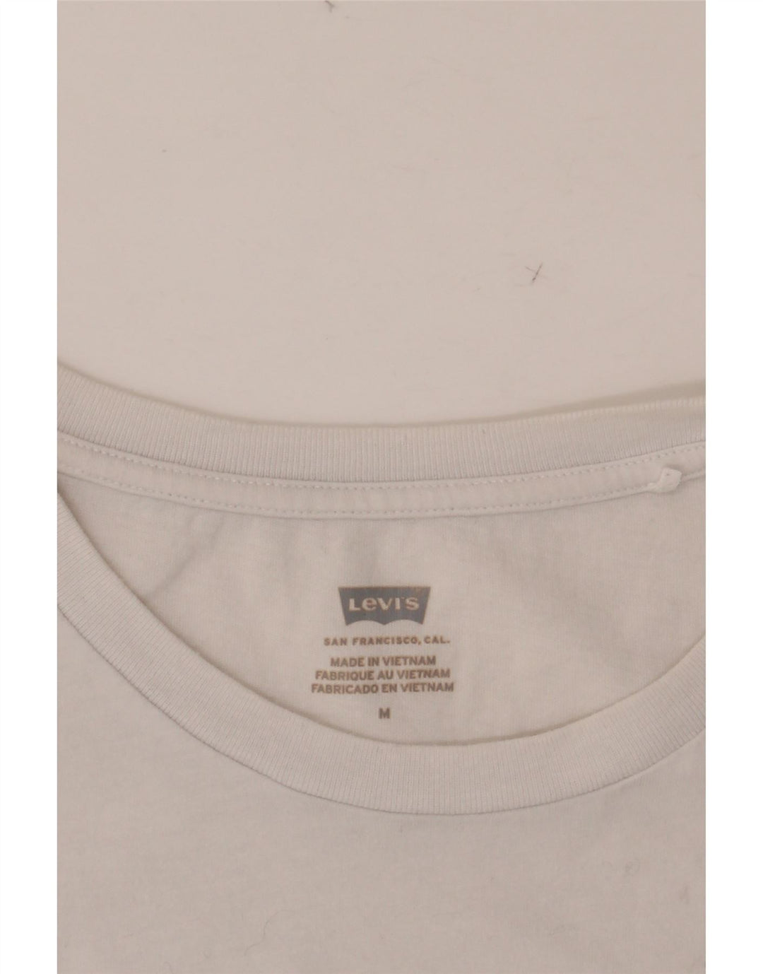 Camiseta feminina gráfica LEVI'S UK 14 médio branco
