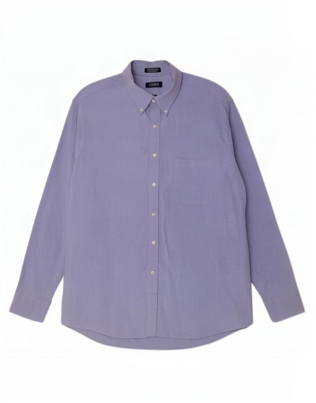 Camisa masculina Chaps tamanho 17 1/2 XL algodão azul
