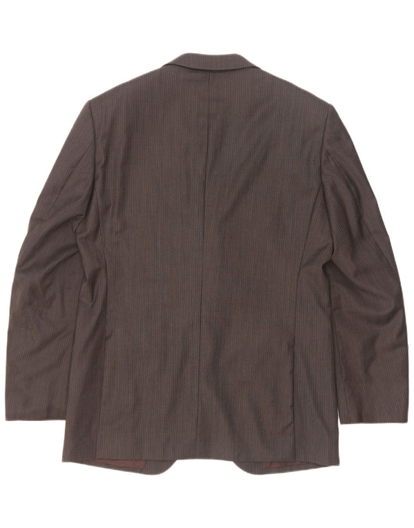 Jaqueta blazer masculina de 2 botões Marks & Spencer Reino Unido 40 risca de giz cinza médio
