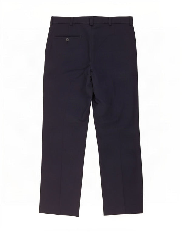 Calça masculina Marks & Spencer St. Michael Pegged Suit W36 L29 Azul marinho